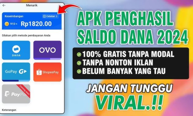 Aplikasi Penghasil Saldo DANA Untuk Menambah Penghasilan